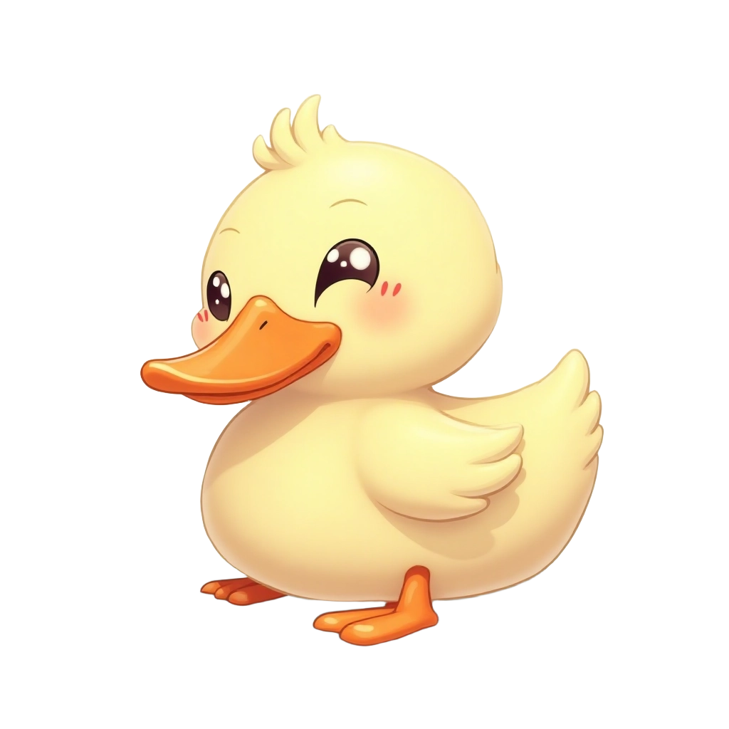 Charming Duckling Illustration